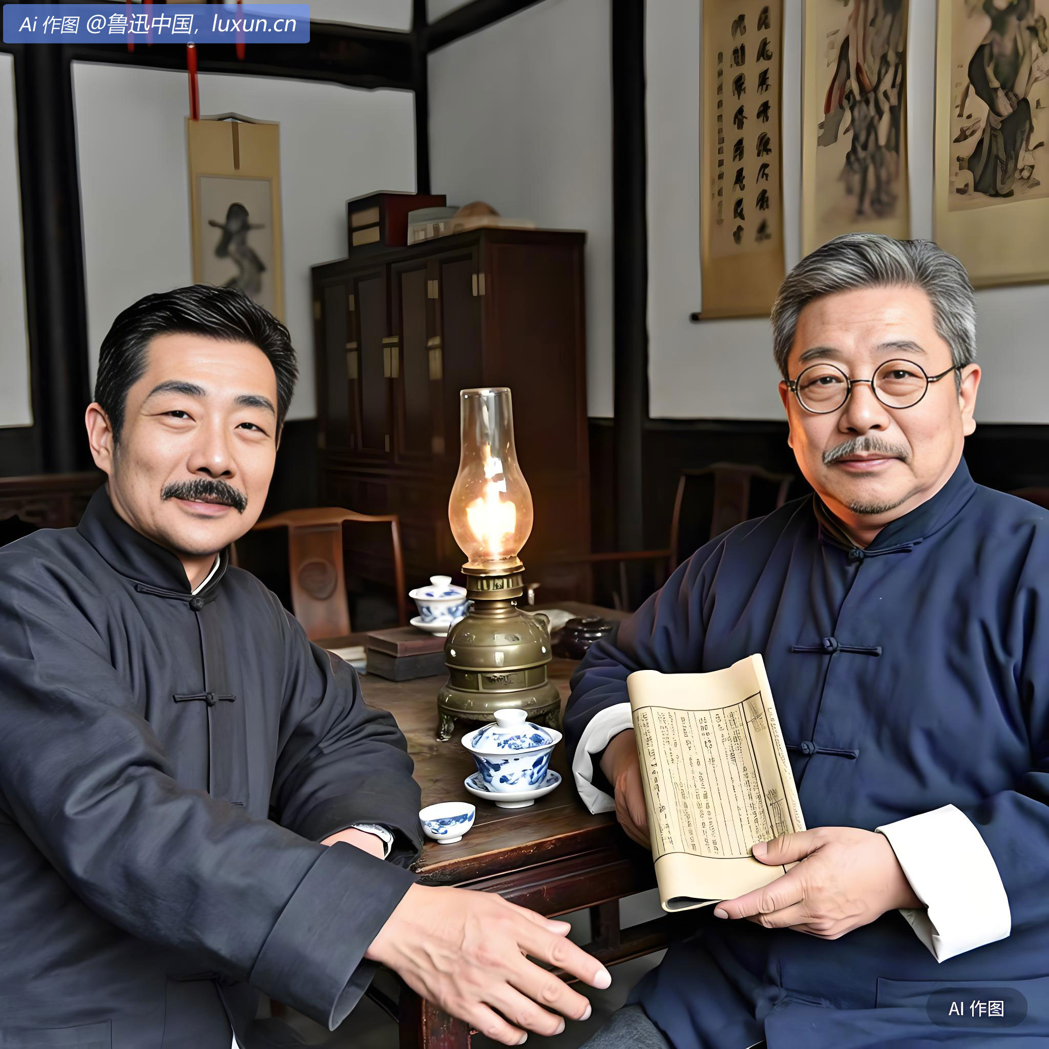 夜至山会邑馆访许铭伯先生，得《越中先贤祠目》一册