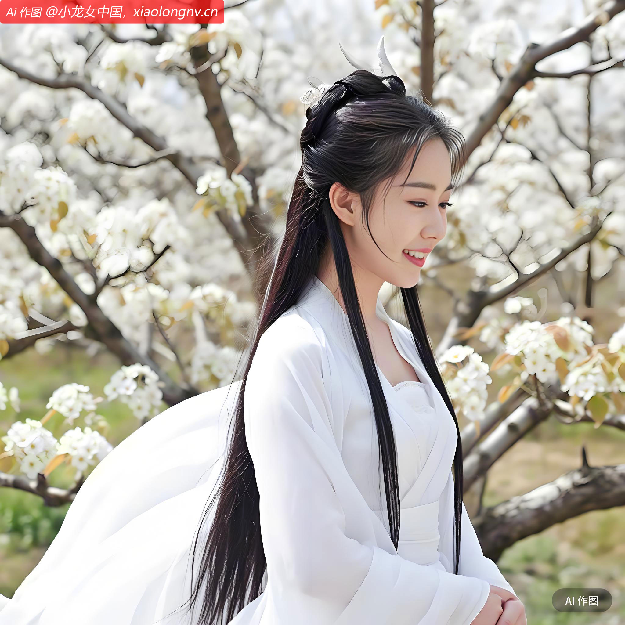 今天是我的生日，我和过儿在第30届砀山梨花节！