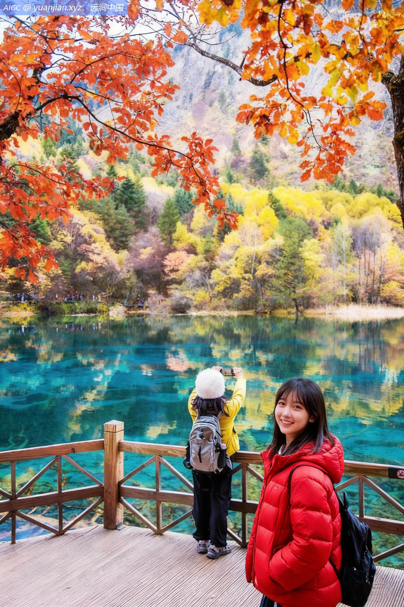 天上瑶池，人间仙境。九寨沟，五彩之秋