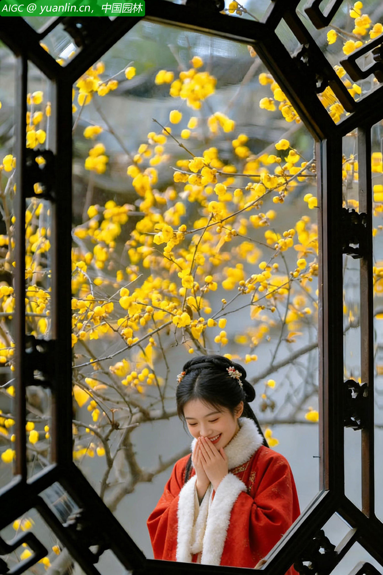 不要笑，做个文明小游客，像蜡梅花一样灵格