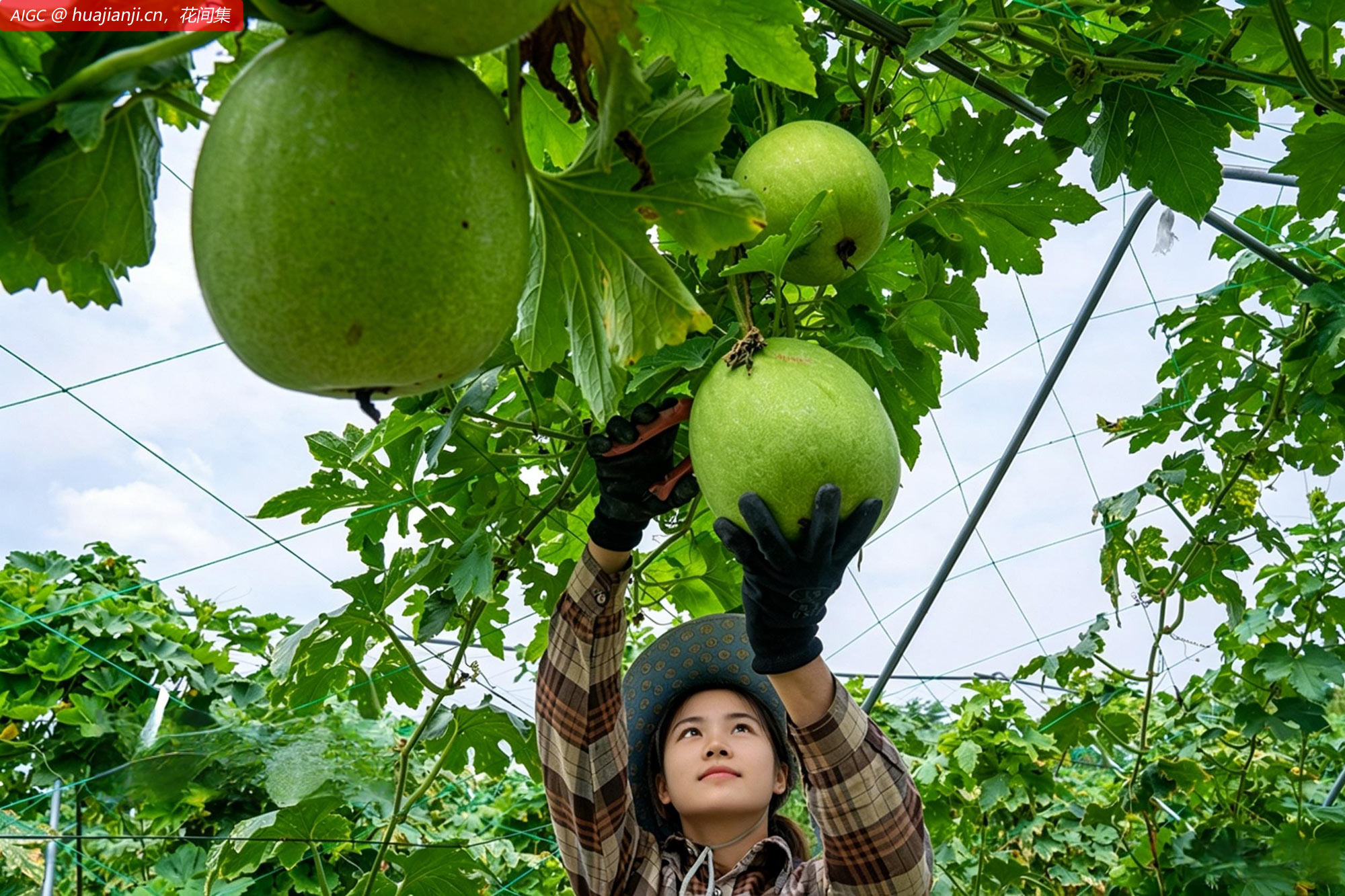 广西来宾金秀瑶族自治县桐木镇，村民正忙着采收香芋冬瓜