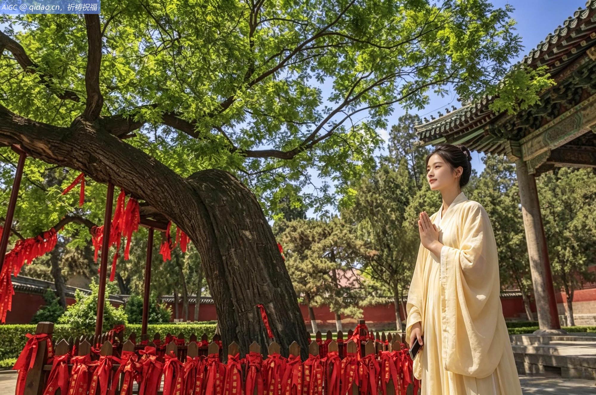 河北省石家庄市正定县隆兴寺风光