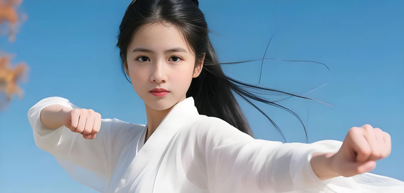 超凡脱俗，尽显古墓派传人的灵动与飘逸