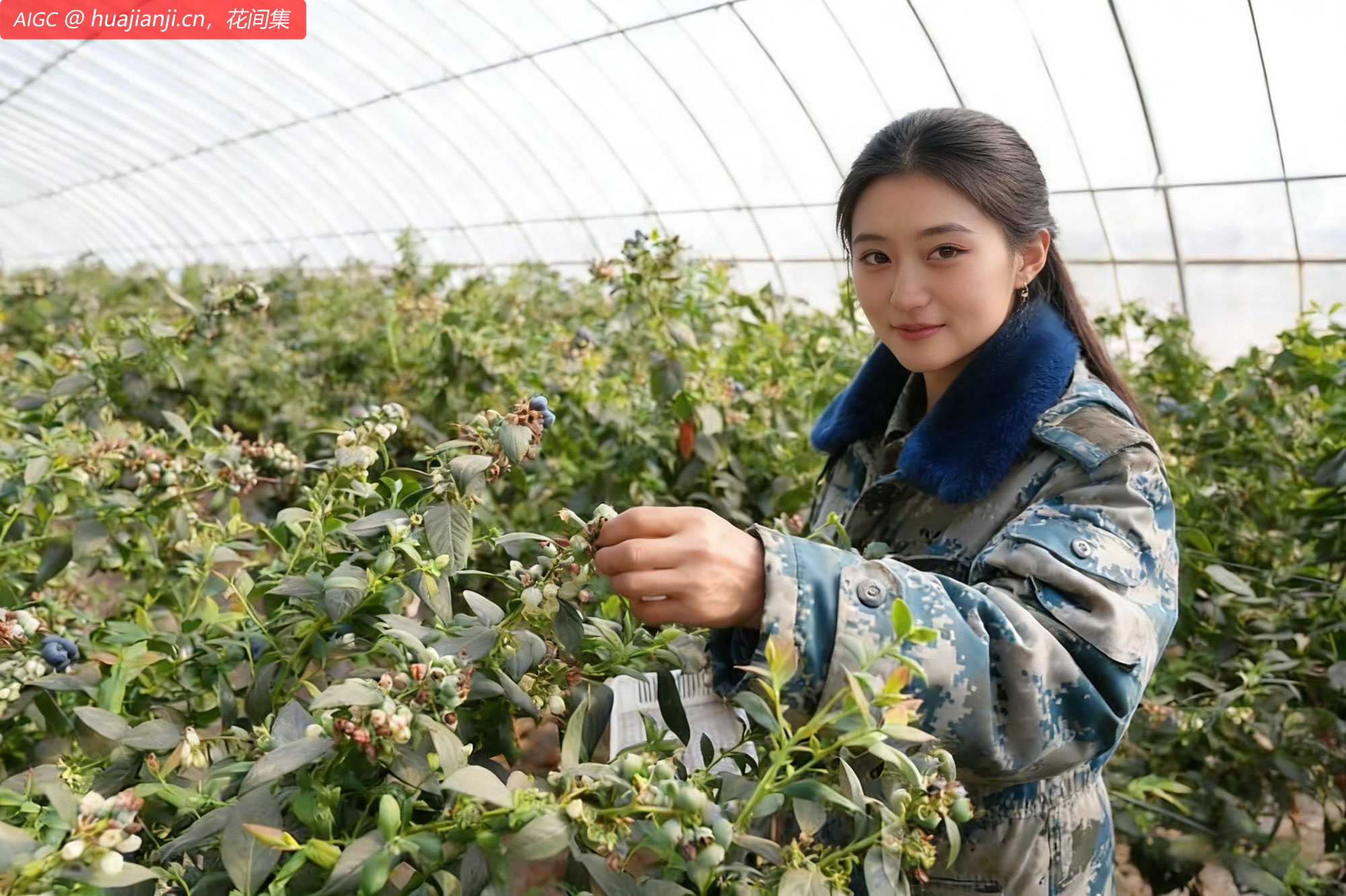 内蒙古赤峰市敖汉旗的特色蓝莓迎来了丰收季