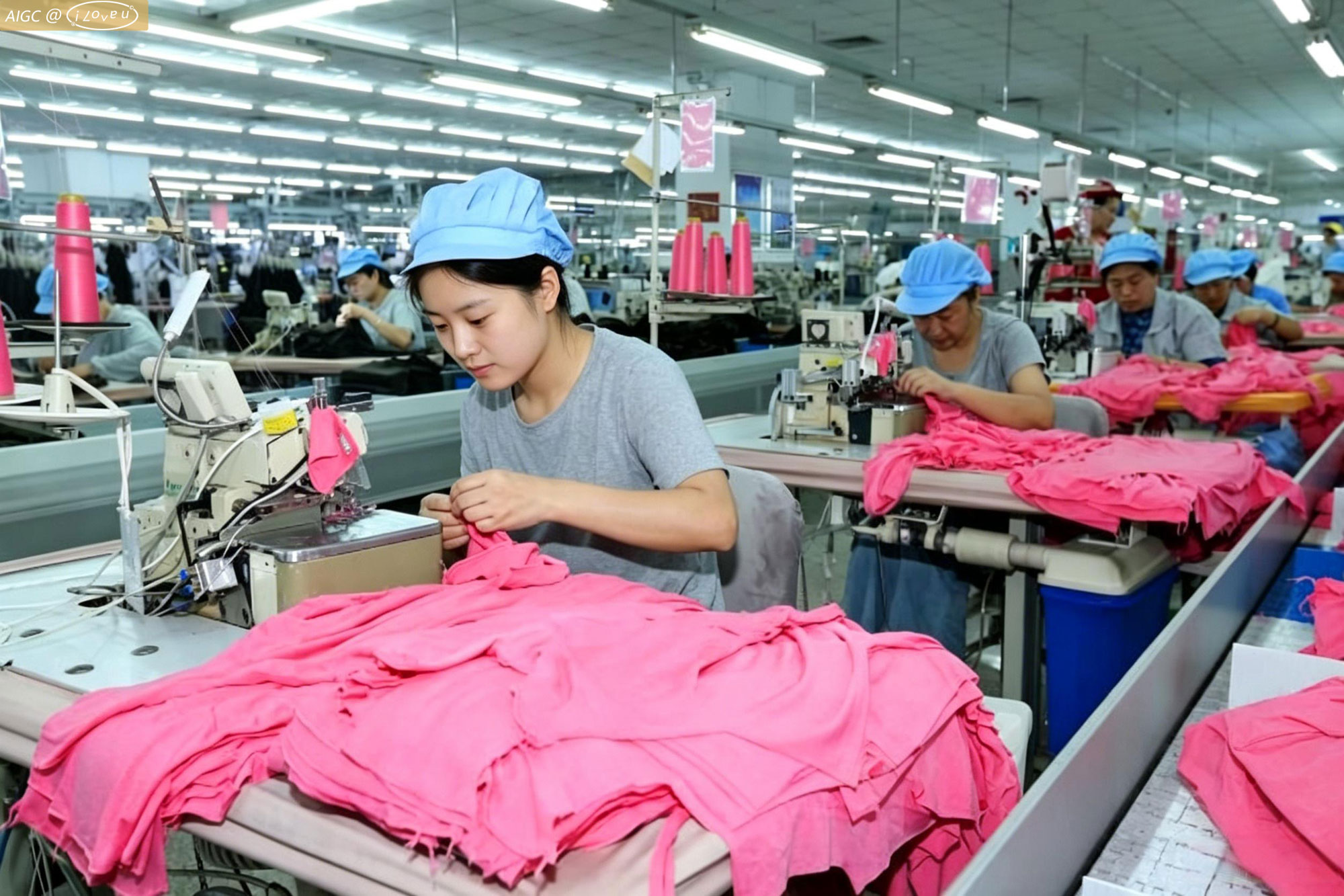 山东省青岛市一家企业生产海外市场的服装产品