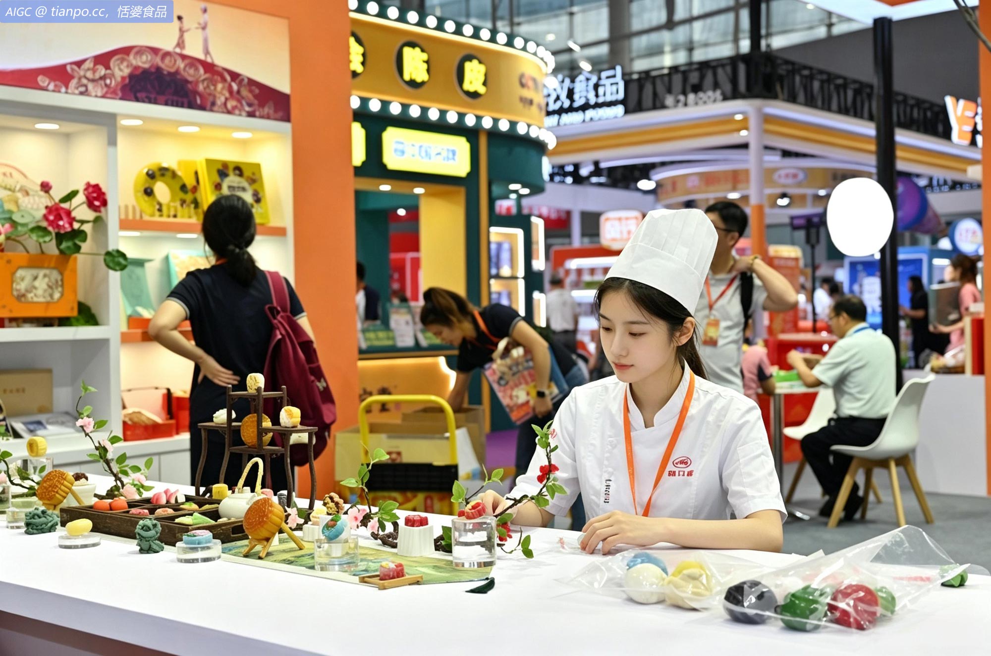 2026粤港澳大湾区老字号博览会，面点师现场制作月饼