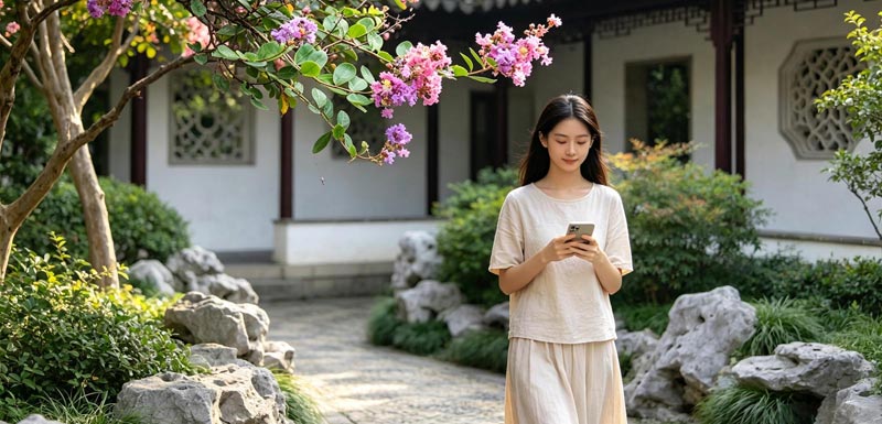 江苏淮安：秋分临近紫薇灿若云霞